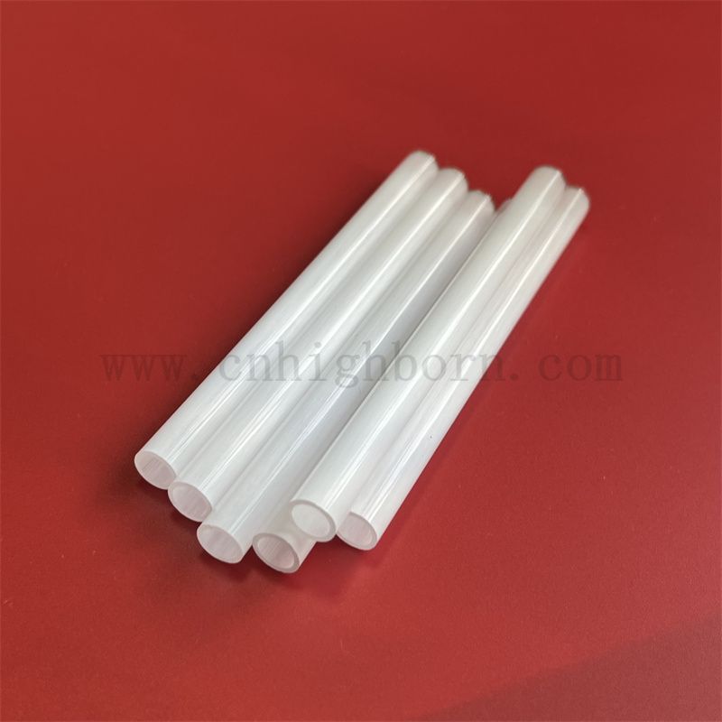 Dimensioni personalizzate Quarzo latte in vetro fuso tubo di quarzo opaco