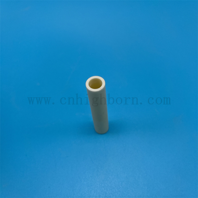 Resistenza usura Al2O3 Allumina Guida in ceramica Guida a tubo tessile tubo in ceramica