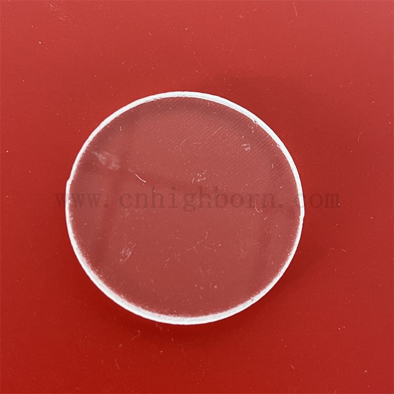 Pannello in vetro di silice trasparente ad alta purezza Disco di quarzo rotondo