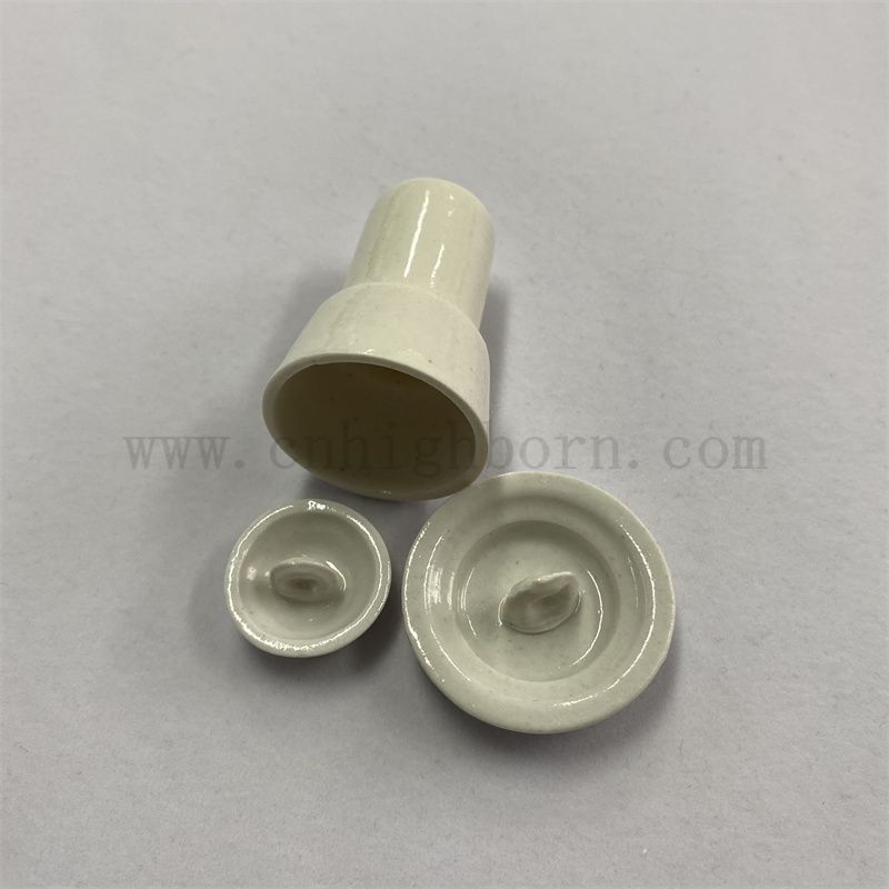 AL2O3 in porcellana a doppio strato crogiolo per analisi del carbonio in ceramica in ceramica