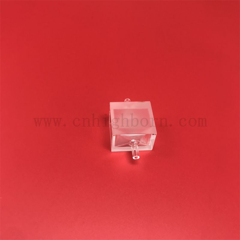 Cuvette di vetro fluorescenti in quarzo di ricerca di ricerca in laboratorio