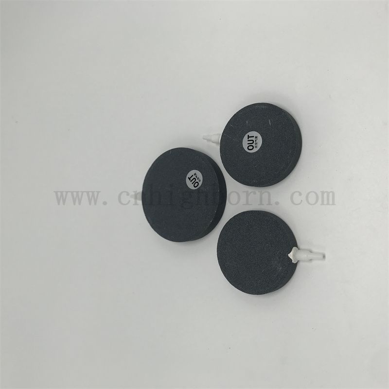 Tank rotondo di pesce Ossigenare la padella esplodere a sabbia aria Stone di bolle dell'acquario