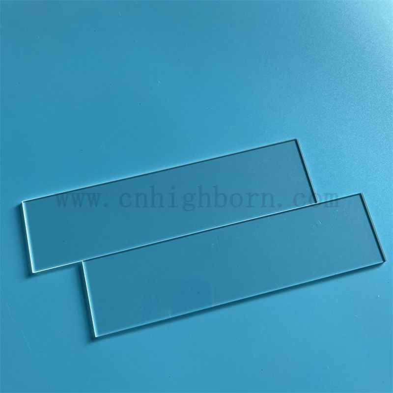 Pannello di vetro in silice in fuso con fuso con fuso con fuso con fuso lucido ad alta purezza per UV
