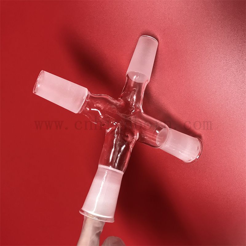 Laboratorio smerigliato smerigliato corrosione resistente al tubo di vetro in quarzo trasparente personalizzato