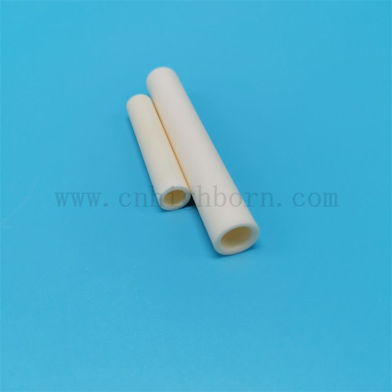 Lucidatura allumina 95% 99% al2o3 tubo in ceramica tessile