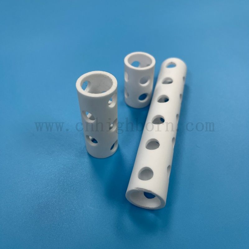 Tubo per radiazioni in ceramica di mullite refrattaria ad alta temperatura