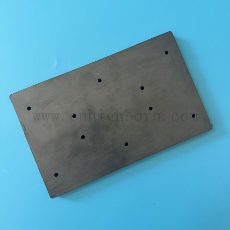 Fori di lavorazione di precisione Piastre SiC ceramiche in carburo di silicio