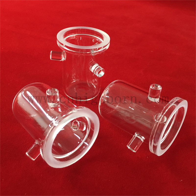 Resistenza al calore Ricerca di laboratorio personalizzato Research Clear Quartz Glass Crucible