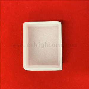 Crogiolo in vetro di quarzo opaco di forma quadrata personalizzato traslucido