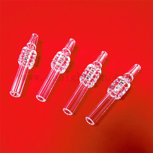 Tubo di forma speciale al quarzo personalizzato con tubo in vetro di silice fusa trasparente resistente al calore