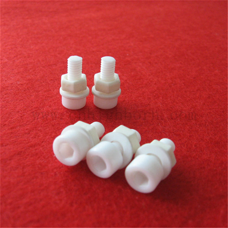 Vite ceramica zirconia personalizzata ad alta resistenza zro2 bullone e dado