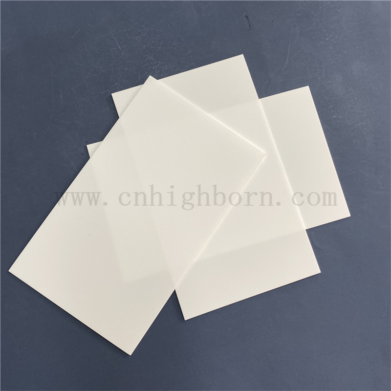 Piastra rettangolare di allumina da 0,89 mm personalizzata Substrato in ceramica AL2O3