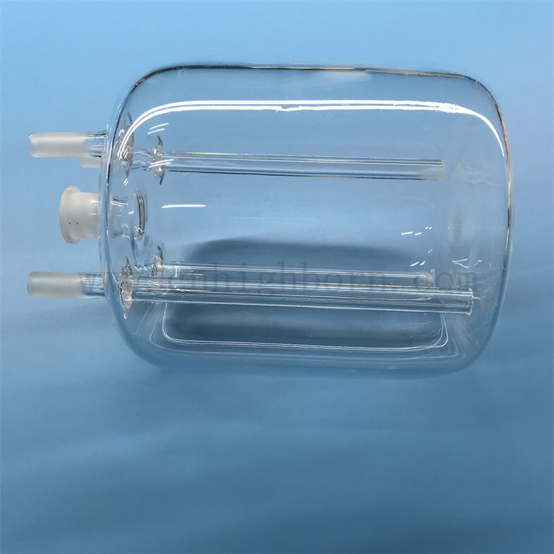 Resistenza ad alta temperatura trasparente reattore in vetro in quarzo personalizzato