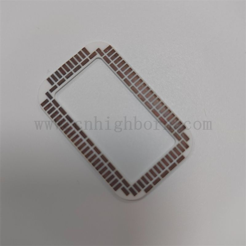 Sfoglio di allumina in foglio di allumina al 96% personalizzato substrato DPC con metallo per elettrocirco