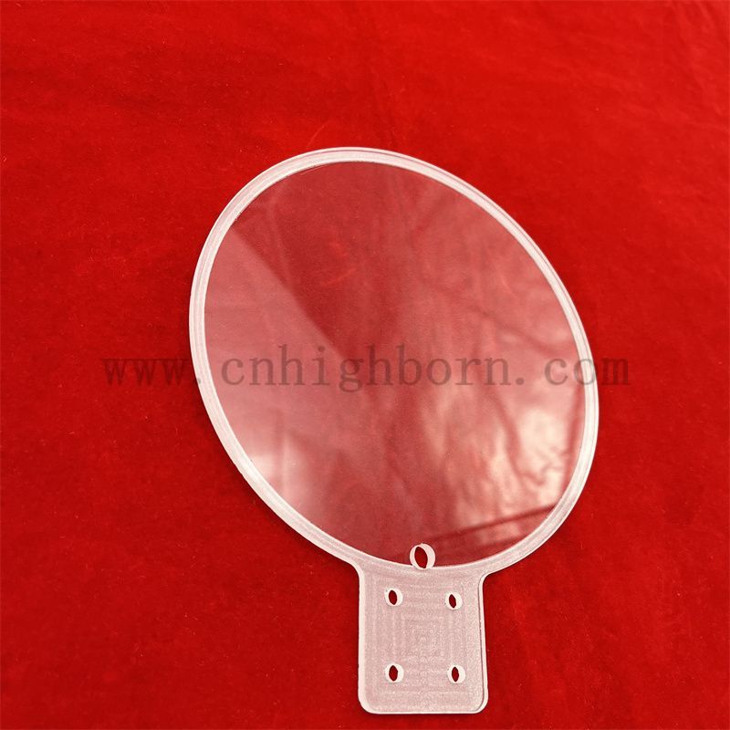  Wafer rotondo in vetro al quarzo trasparente