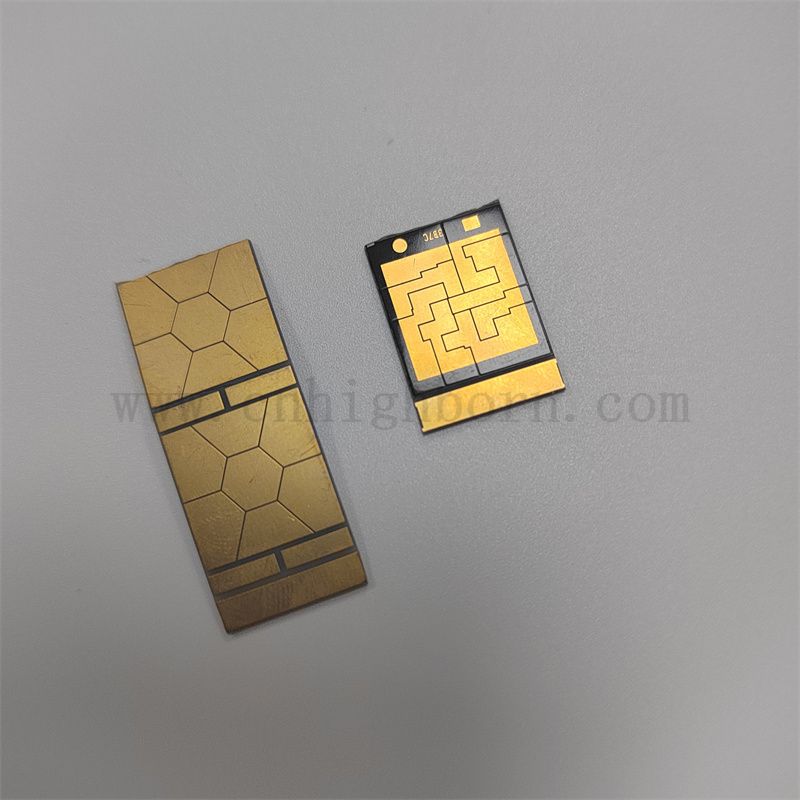 MO MN personalizzato Alumina AL2O3 DBC DPC AMB METALLIZZATO CERAMICO PER COMPONENTO ELETTRONICO