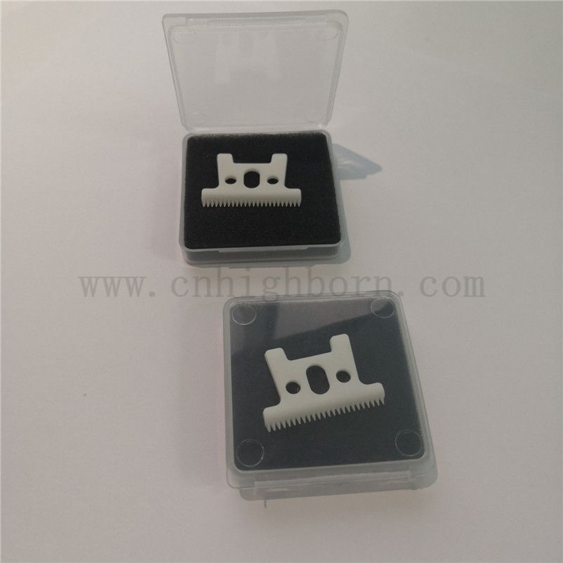 White Zirconia Ceramic Trimmer Blade Wear Resistance Pet Grooming Ceramic Blade
