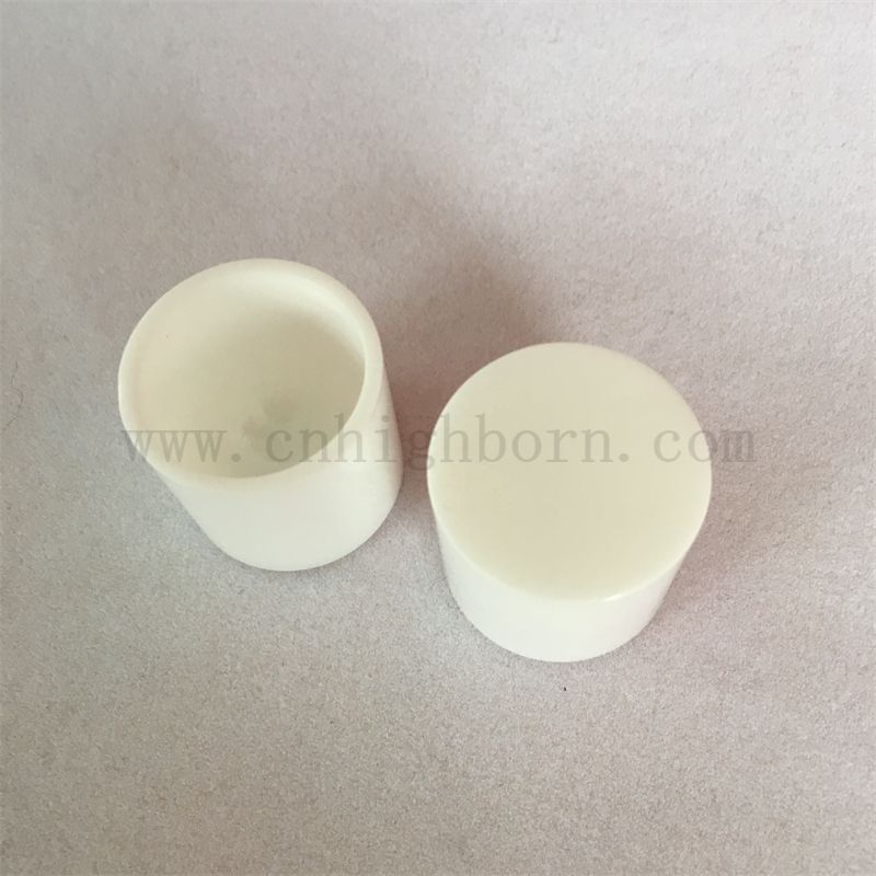 Zirconia resistente all'HEST Crucibile per la fusione della stabilità termica zro2 crogiolo ceramico