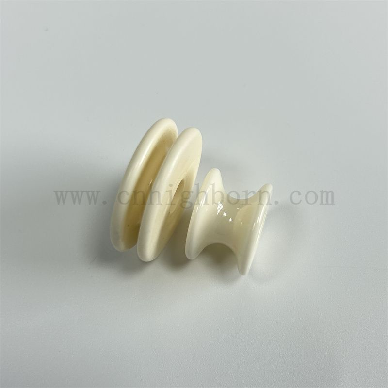 Guida per filato testrante in ceramica a singolo colletto in ceramica di alta qualità personalizzata