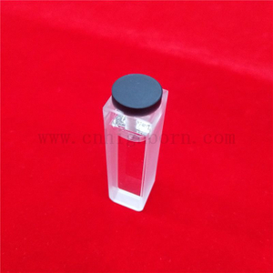 Cuvetta in vetro al quarzo con lunghezza del percorso UV da 10 mm ad alta precisione da laboratorio