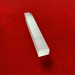 lastra di vetro di silice fusa quadrata trasparente personalizzata con resistenza al calore