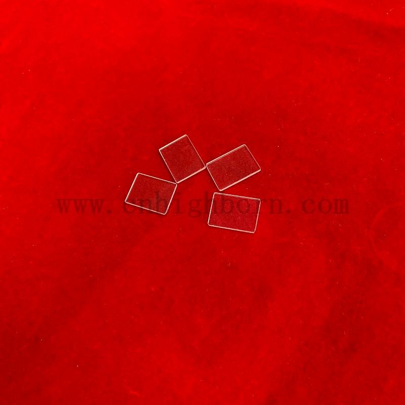 Piatto in vetro di quarzo trasparente