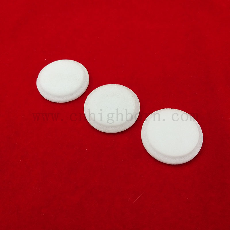 Piatto di vetro in silice in silice fuso al quarzo bianco lattigio