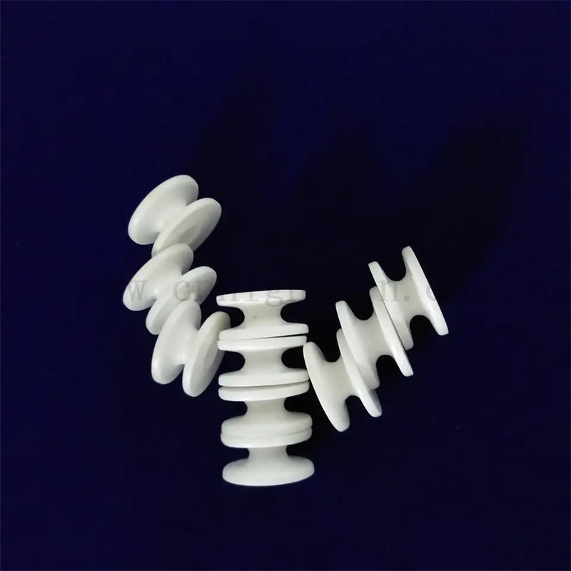 Usura resistenza al2o3 allumina tessile in ceramica rullo guida