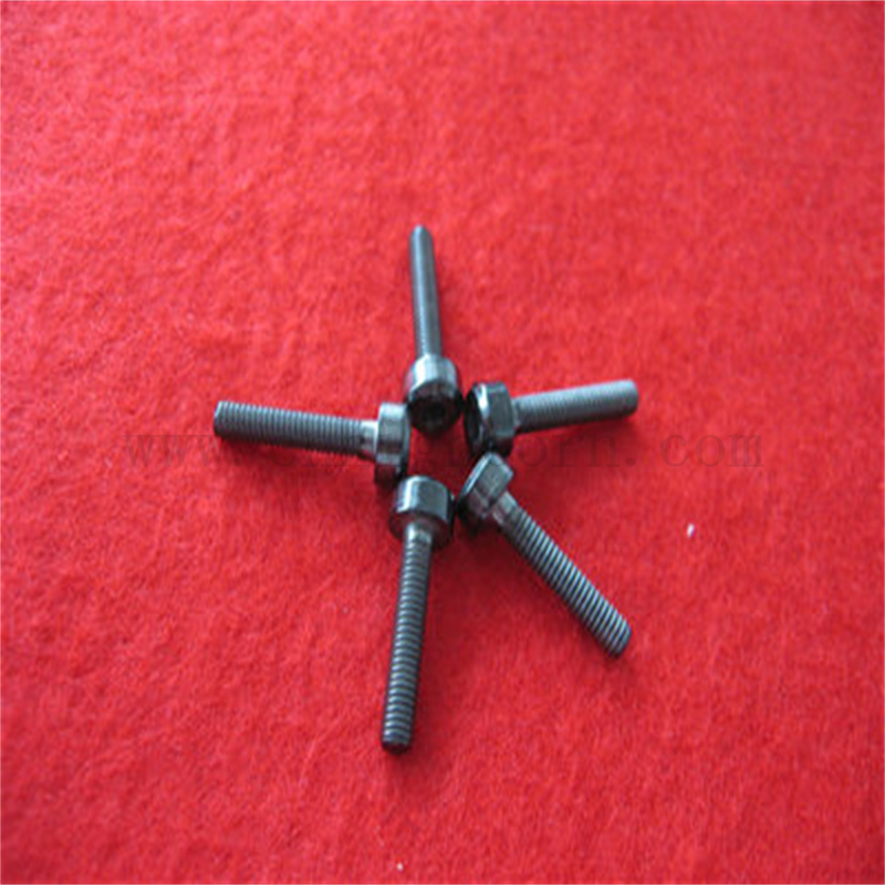 Bullone di zirconia resistente all'usura di isolamento in ceramica nera