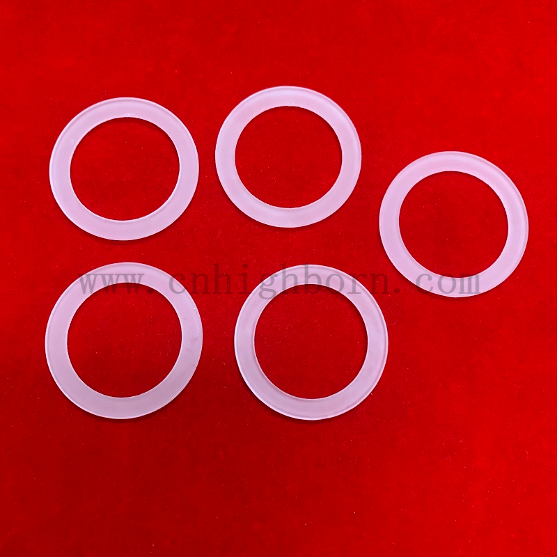 Flangia in silice fusa