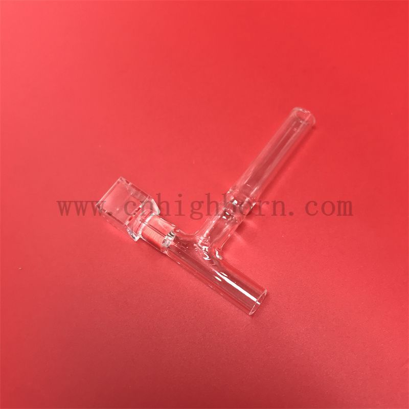 Trasmissione ad alta trasmissione Cuvette in quarzo a flusso di vetro di silice chiaro