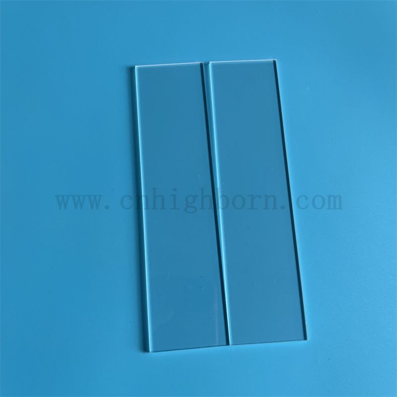 Pannello di vetro in silice in fuso con fuso con fuso con fuso con fuso lucido ad alta purezza per UV