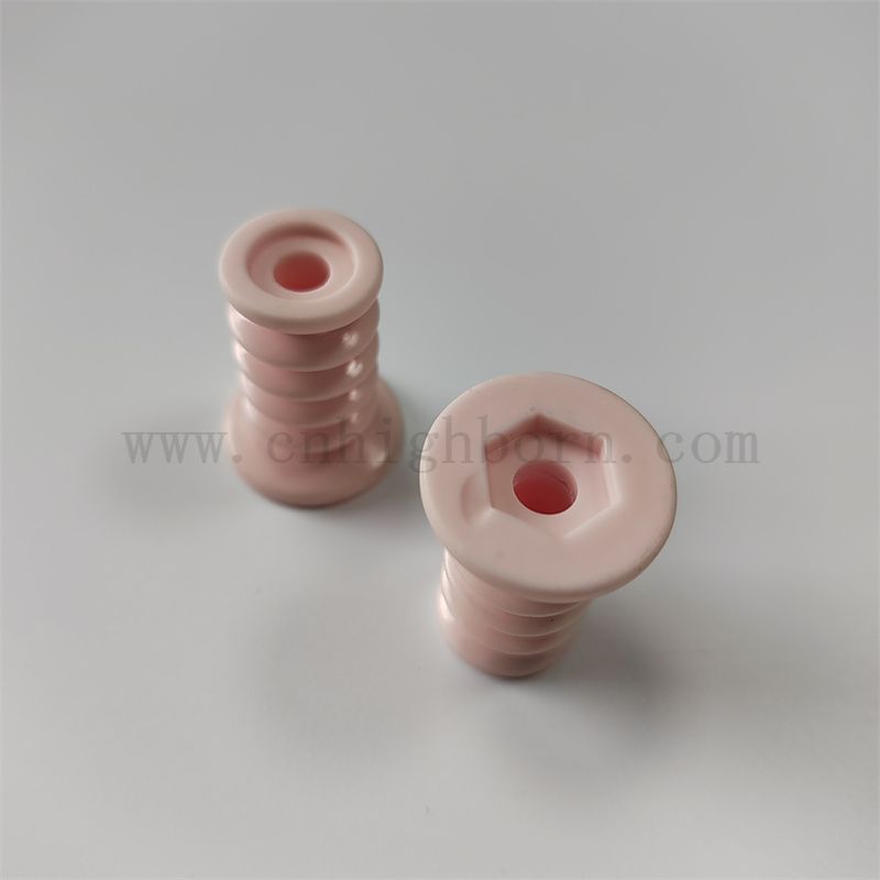 Usura Rink Rosa AL2O3 Testile Filetto Filey Parte Allumina Ceramic Rullo