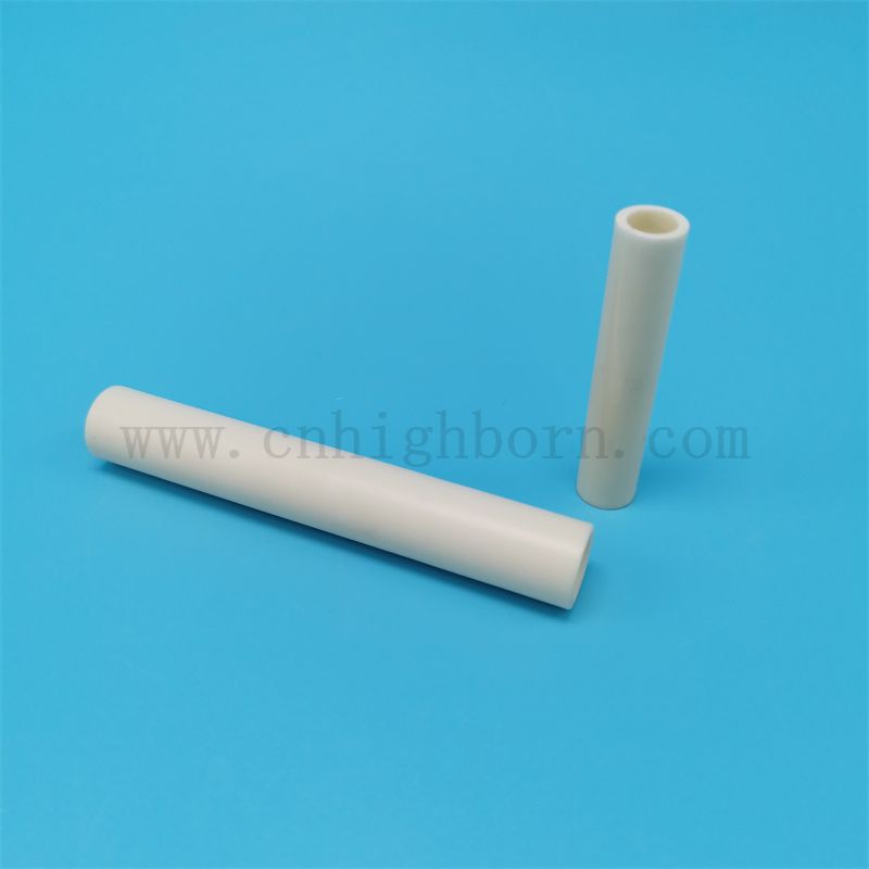 Lucidatura allumina 95% 99% al2o3 tubo in ceramica tessile