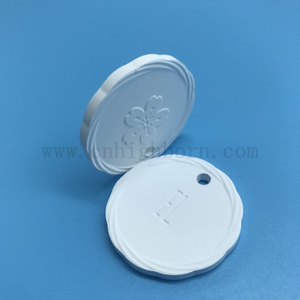 Piatto da appendere con diffusore di aromi in pietra profumata in ceramica porosa con logo su doppio lato