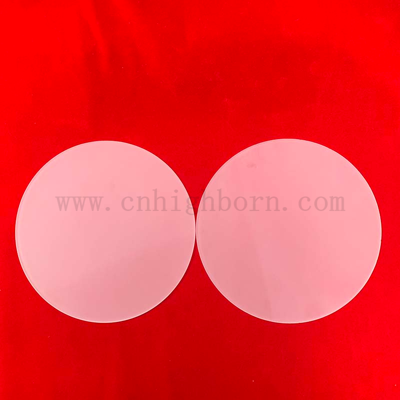 Wafer in quarzo in vetro in gambo in gambo in silice fuso