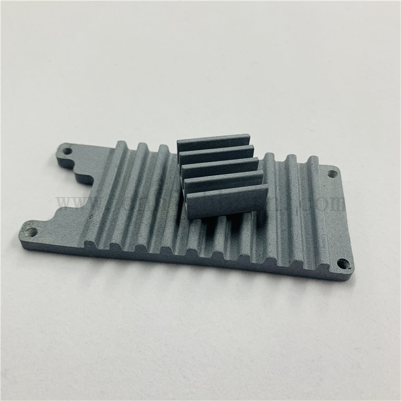 Parte di calore in carburo di silicio poroso nero Sic Dismio di calore in ceramica 