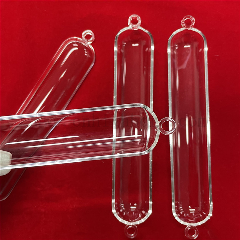  Resistenza al calore Resistenza alla laboratorio Clear Quartz Strumento in quarzo Boat 