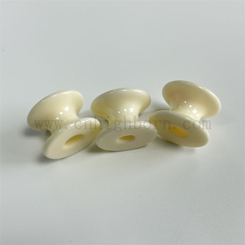 Guida per filato testrante in ceramica a singolo colletto in ceramica di alta qualità personalizzata