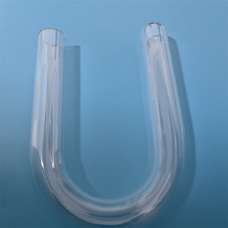Resistenza al calore a forma a forma di vetro in silice personalizzato trasparente trasparente