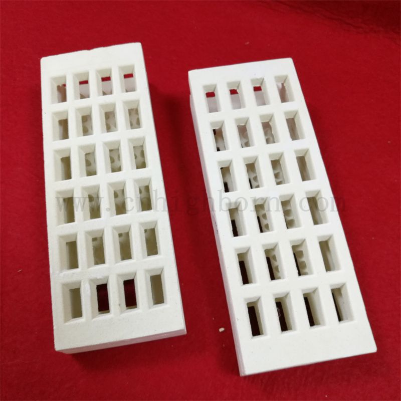 Resistenza alla temperatura ad alta temperatura Cordierite Filn Falcine di supporto in ceramica refrattaria