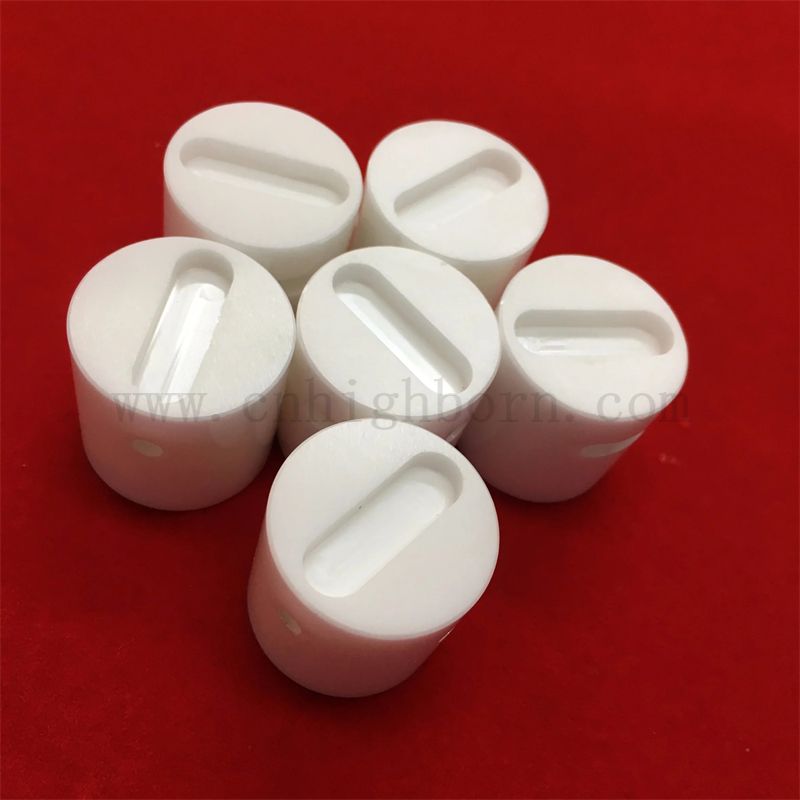 Asta scanalata di zirconia in lavorazione Zro2 Machined di precisione