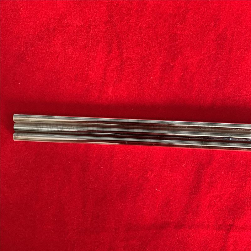 Tubo di vetro in quarzo in quarzo resistente al calore personalizzato con cromo rivestito