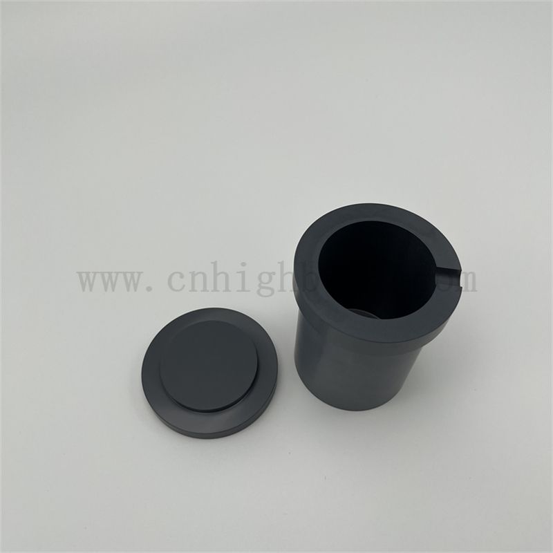 Nitruro di silicio personalizzato Si3n4 fusione in ceramica CRICIBILE con coperchio
