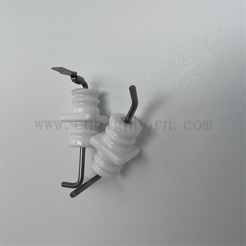 Elettrodo di accensione in ceramica di allumina AL2O3 personalizzato per stufa a gas