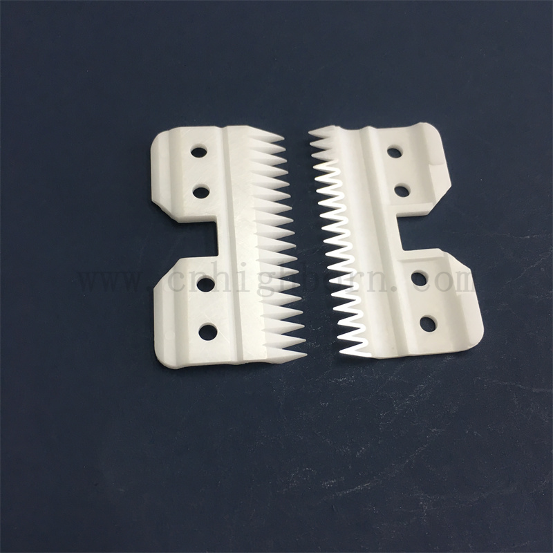 18teeth zirconia ceramica ceramica staccabile per capelli animali lama