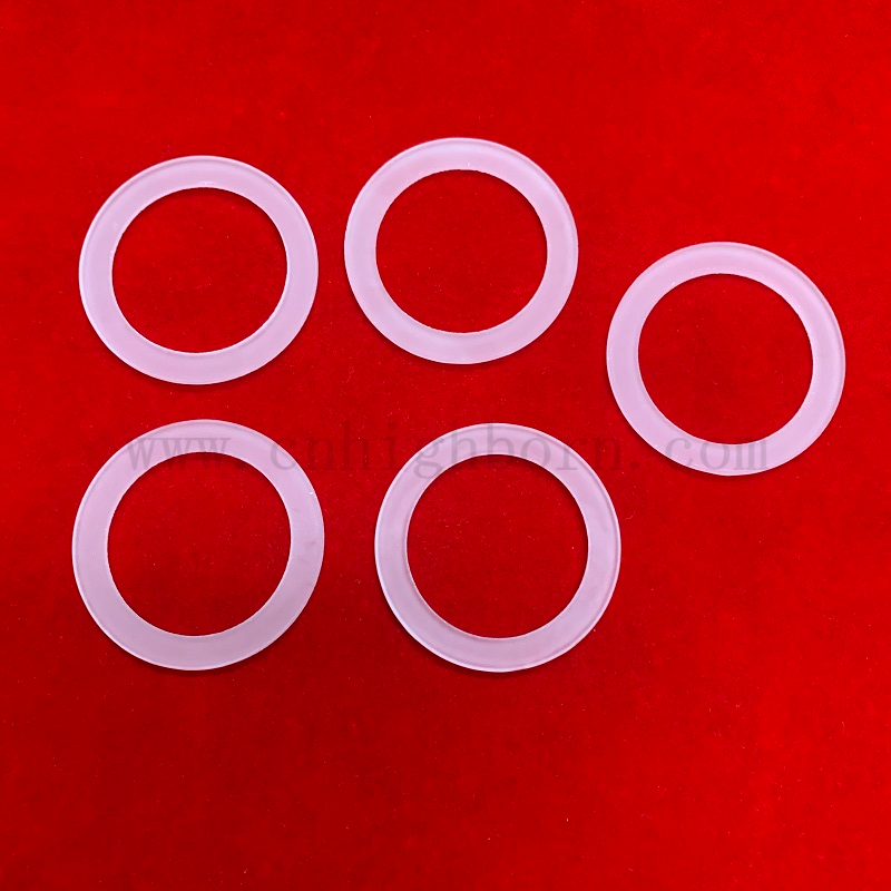 Flangia di vetro di silice in fusa con fusa con fusa con fusa con fusa di calore personalizzata