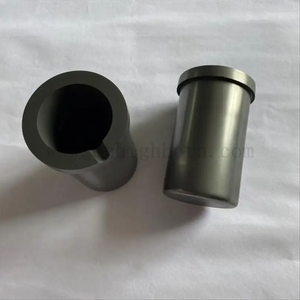 Carburo di silicio in silicio resistente ad alta temperatura SIC Crafita ceramica crogiolo con manica di quarzo per fornace a induzione