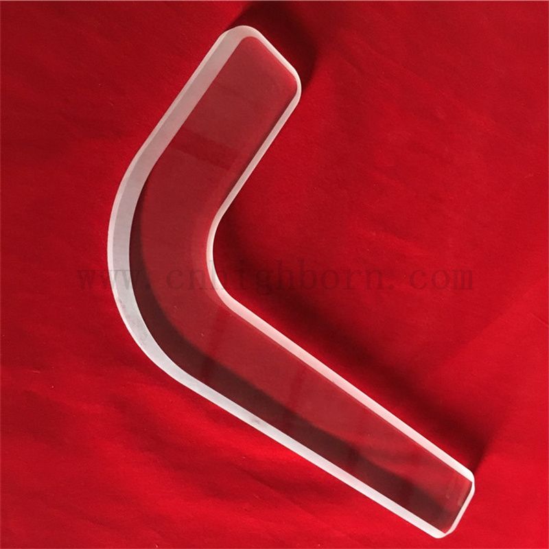 Piastra di vetro al quarzo trasparente a forma di forma a forma speciale personalizzata