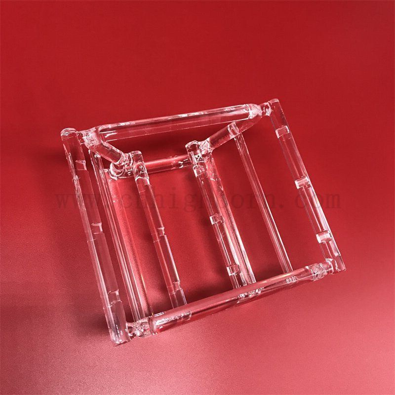 Barca in vetro di silice in fuso resistente al calore trasparente personalizzato